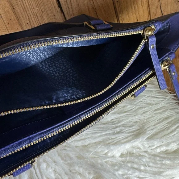 Kate Spade New York Royal Blue Saffiano Leather Tote Bag - Picture 11 of 15